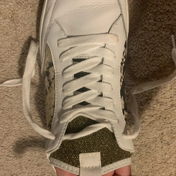 Steve Madden Bliss sneaker white with snake print size10 - Picture 7 of 8